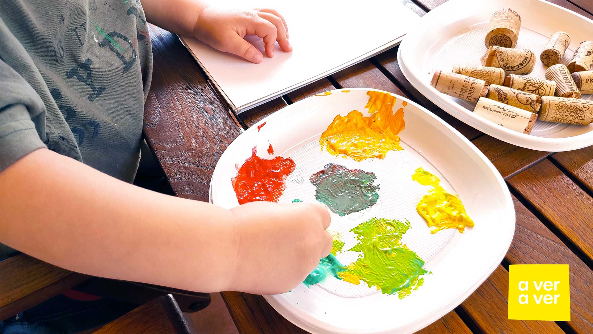 Pintar con tapones de corcho - averaver